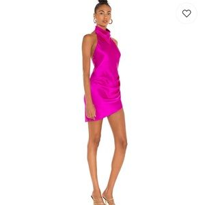 Amanda Uprichard Samba Dress in Hot Pink